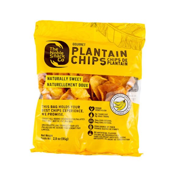 Noble Plantain Chips Small Naturally Sweet 85g