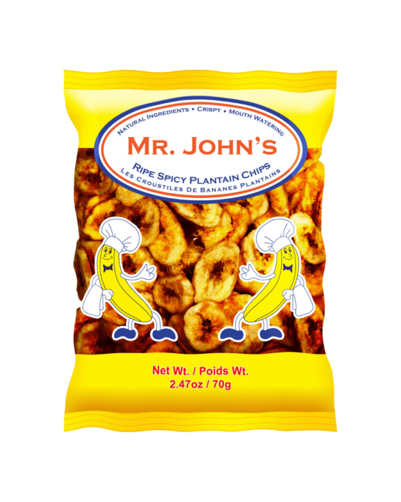 MR JOHN'S RIPE/SPICY PLANTAIN CHIPS